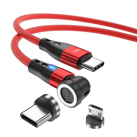 Magnetic Charging Cable 7Pin PD 60W USB C to USB Type C/Micro USB Fast Charging - Image 2
