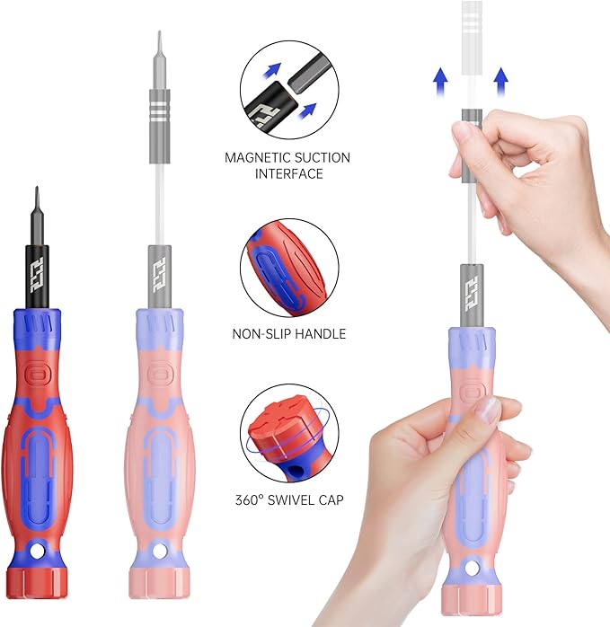 JAKEMY Precision Screwdriver Set, 33 in 1 Screwdriver Set Magnetic Driver Kit - Image 2