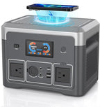 Portable Power Station 600W 665.6Wh LiFePO4 Battery Backup Solar Generator by Akiisolo-----STAYPOWEREDSTAYCONNECTED