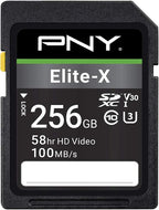 PNY 256GB Elite-X Class 10 U3 V30 SDXC Flash Memory Card by PNY