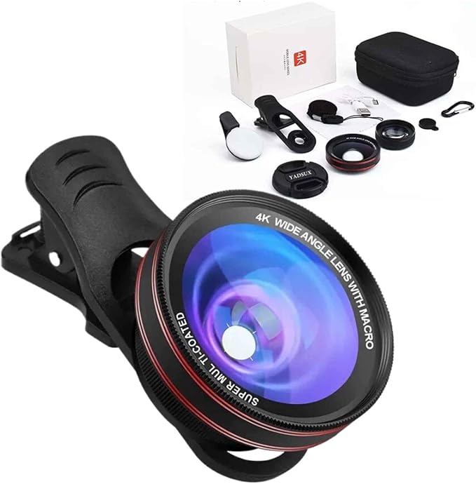 4K HD 0.45X Wide Angle Lens + 15X Macro Lens by Yadsux