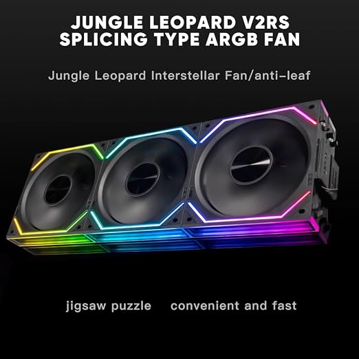 Jungle Leopard Interstellar V2 RS 120mm PC Reverse Blade Case Fan Infinity - Image 3