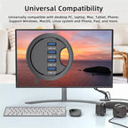 USB 3.0 Hub 4 Port USB 60mm Desk Grommet Splitter Dock Station Interface - Image 9