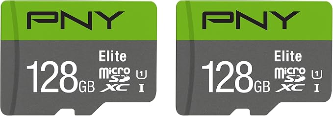 PNY 128GB & 32GB Elite Class 10 U1 microSDXC & microSDHC Card 2-Pack & 5-Pack - Image 2