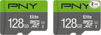 PNY 128GB Elite Class 10 U1 microSDXC Flash Memory Card by PNY