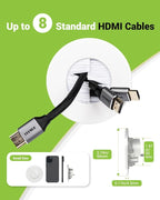 in Wall Cable Management Kit for Wall Mounted TV, Slim Round Wall Cable Pass - Image 5