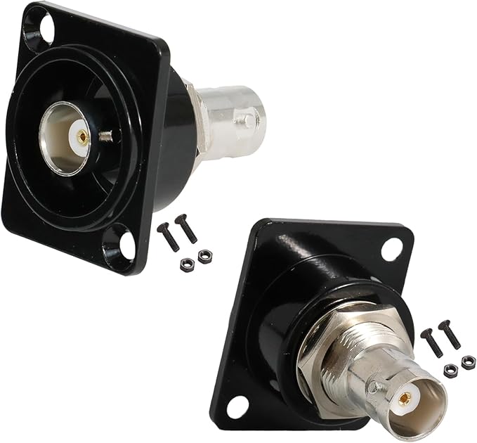 PENGLIN 2PCS BNC D Series Panel-Mount Connector, BNC Female to Female Adapter by PENGLIN