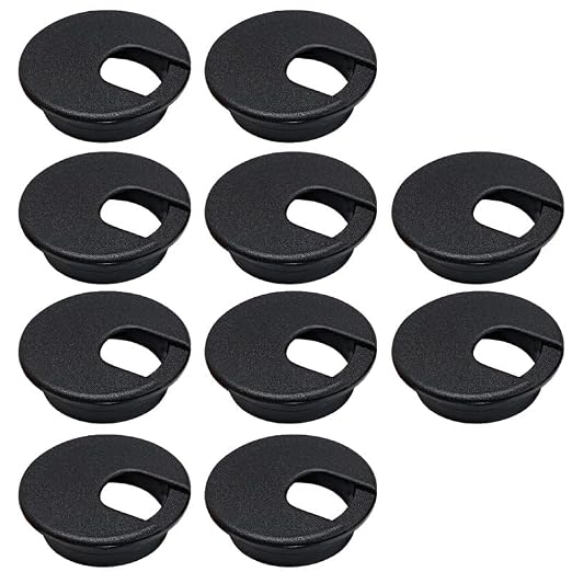 10 Pcs Desk Grommet 2" / 50 mm, Desk Cord Hole Cover, Cable Grommet ABS Plastic by EASYEAH