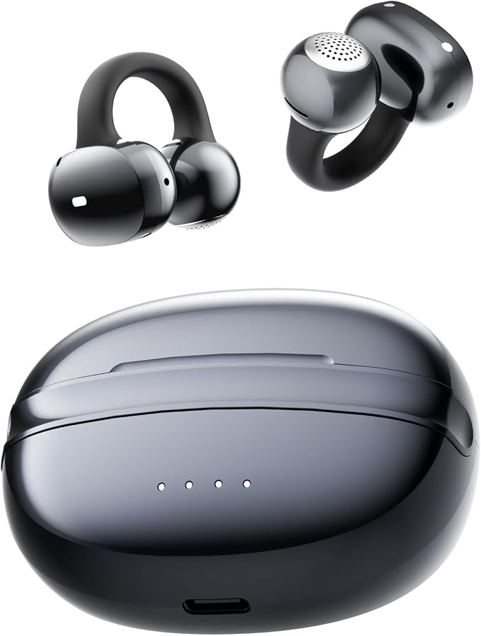A50 Clip on Earbuds, 48H Playtime, 3D Soundstage, Fit by HOME