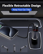 Retractable Car Charger, 4 in 1 Fast Charging 69W, Cigarette Lighter Adapter 2 - Image 7