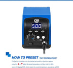 Hot Air Rework Station, Prostormer 120V Digital Display Heat Gun - Image 3