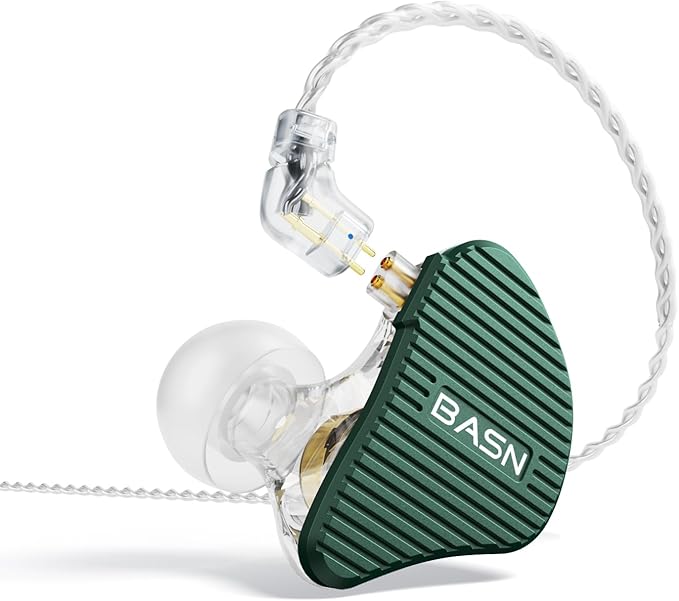 BASN Mix-PD in Ear Monitor, 1Planar Driver + 1Dynamic Driver HiFi IEM Earphones by BASNAudio