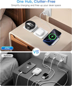 Charging Station for Apple Multiple Devices - 3 in 1 Foldable Magnetic Wireless - Image 6