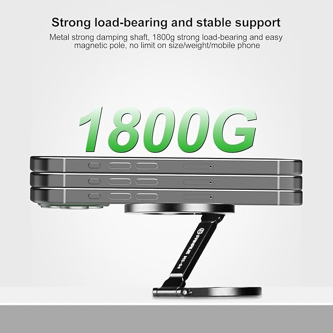 Magnetic Ring Phone Holder for iPhone 16, Double Ring Adjustable Cell Phone - Image 4