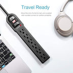 KMC 6-Outlet Surge Protector Power Strip 6 Pack - Image 8
