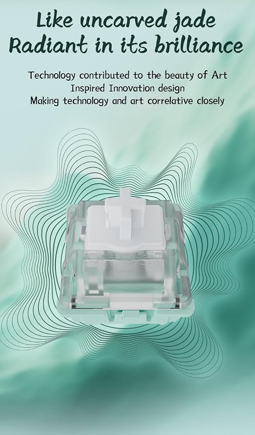 GATERON Magnetic Jade Keyboard Switches, Linear Factory Pre-lubed Freely - Image 5