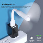 Mini USB Fan, Portable Pocket Fan USB-A Powered Little Cooler, Quiet Operation - Image 4