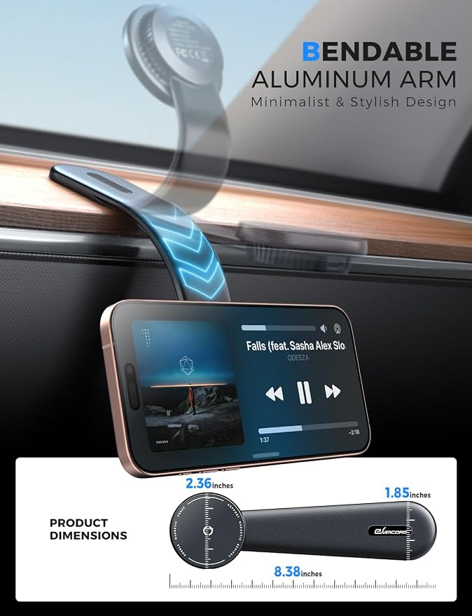 eSamcore for Magsafe Car Mount Charger, Wireless Magnetic Car Phone Holder - Image 2