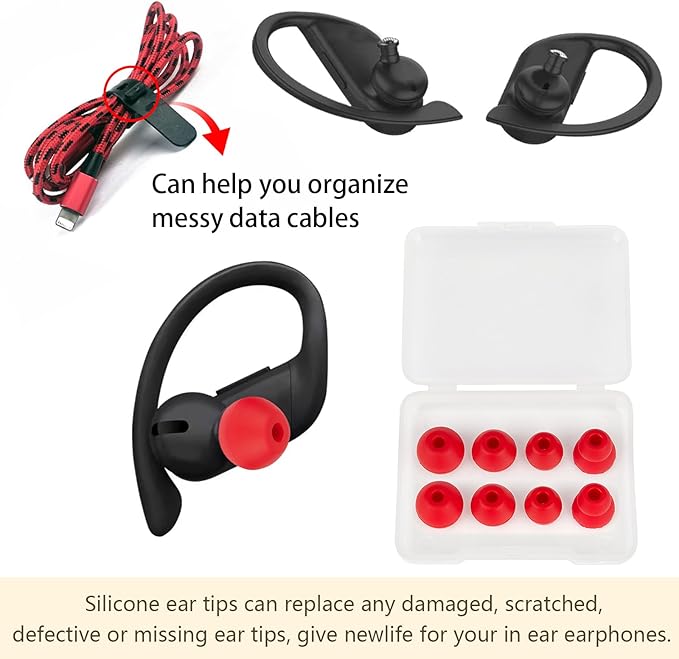 Ear Bud Covers Silicone Replacement Earbud Tips Compatible - Image 4