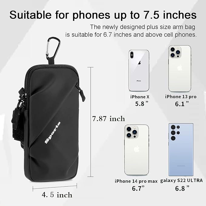 Phone Holder Arm Bands, Small Crossbody Shoulder Holsters Bag - Image 5