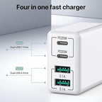 sccvee USB C Wall Charger, 40W 4-Port USB C Charger Block, Fast Charging Block - Image 4