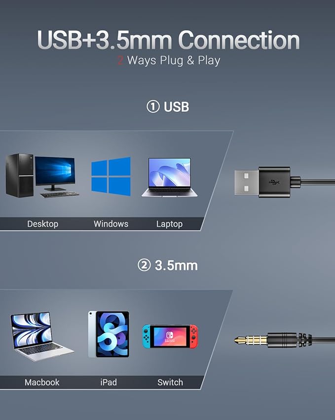 Computer USB Headset with Microphone - Image 5