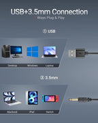 Computer USB Headset with Microphone - Image 5
