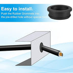 PATIKIL 40.6mm / 1-5/8 Inch Drill Hole, 1-3/8 Inch ID Rubber Grommets - Image 4
