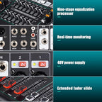 MD-10 10-Channel Professional Stage Mixer, 99 DSP Effects, Wireless Connection - Image 3