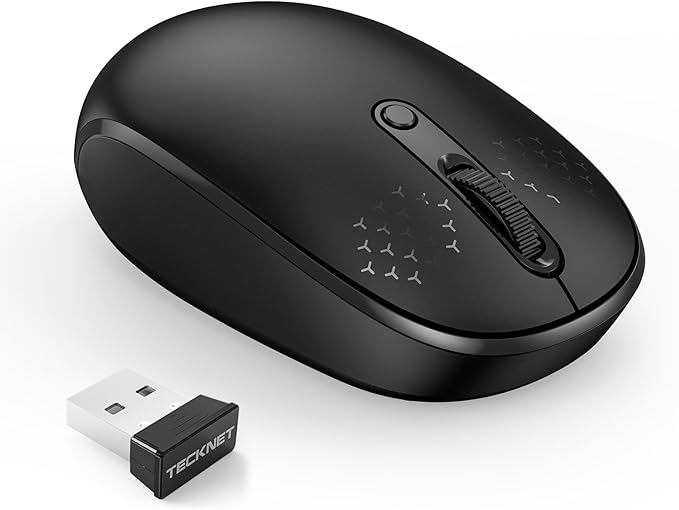 TECKNET Wireless Mouse, 2.4G Quiet Computer Mouse by Tecknet