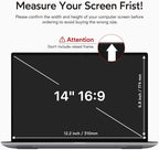BERSEM 14 inch Removable Laptop Privacy Screen Filter - Image 6