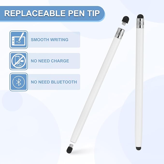 PATIKIL 5 Pcs Stylus Pens for Touch Screens, 2 in 1 High Sensitivity Universal - Image 4