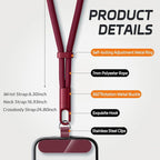 2 Pack Phone Lanyard, 2×Phone Wrist Strap, 4×Tether Tabs, Universal Cell Phone - Image 2