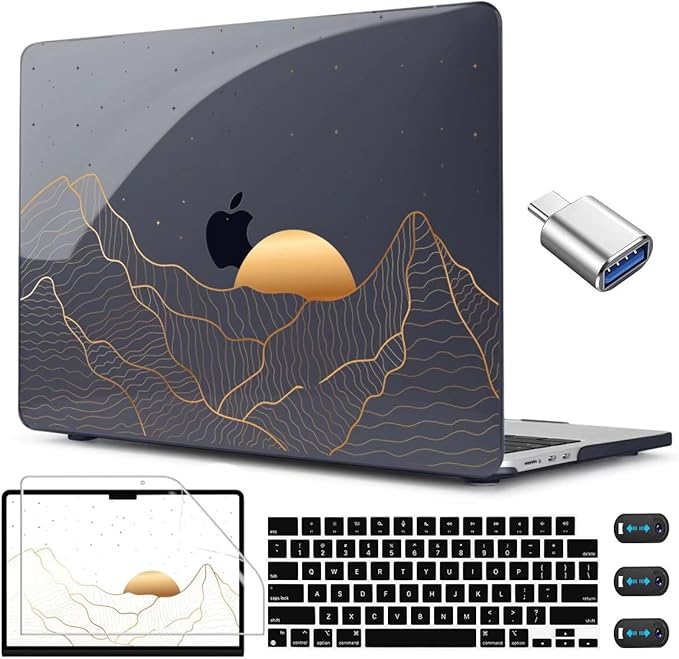 CISSOOK Compatible with MacBook Air 13.6 Inch M4 M3 M2 Case 2022 2023 2024 2025 by CISSOOK
