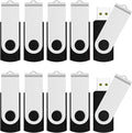 JUANWE 2GB USB Flash Drive 10 Packs, 2.0 Thumb Drives 360° Swivel Shell by JUANWE