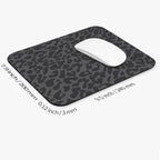 Square Mouse Pad Black Leopard, Personalized Premium-Textured Custom Mouse Mat - Image 2