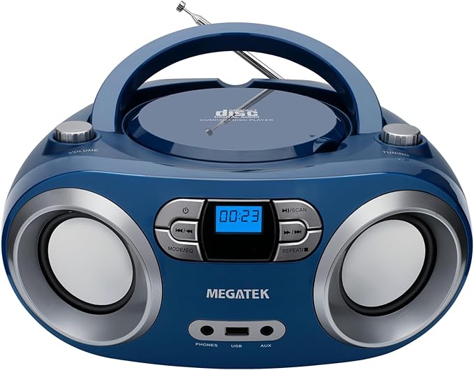MEGATEK Portable CD Player Boombox by MEGATEK