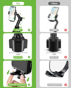 2025 Upgraded Cup Phone Holder for Car, Universal No Shaking Cup Holder Phone - Image 3