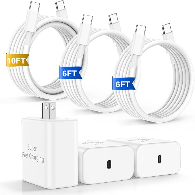 iPhone 16 Pro Max Charger Fast Charging, 45W Super Fast USB C Chargers by Fikeloy
