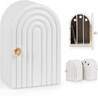 Phone Box for Family Time, Bamboo Cell Phone Jail, 3 Sections Hold 6 Phones by Lzttyee