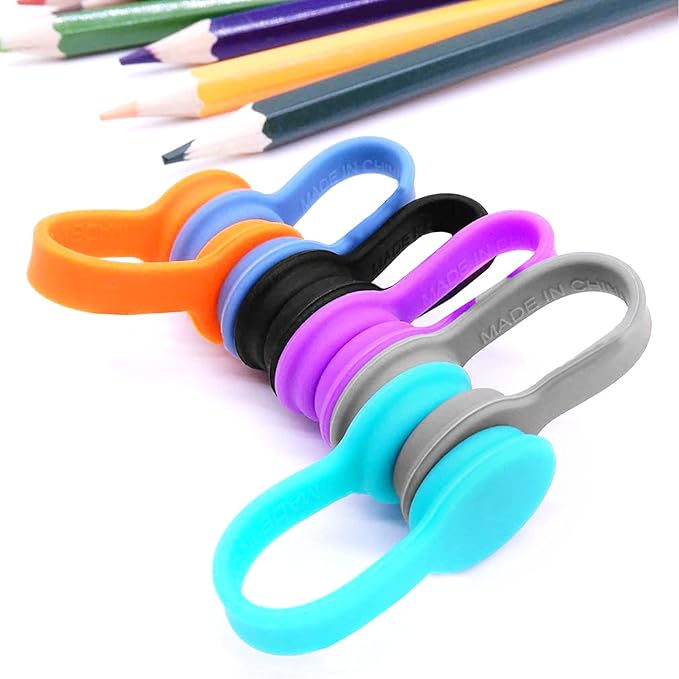 6 Pack Magnetic Twist Ties, Viaky Multicolor Magnet Keeper Bands Winder Wrap - Image 5