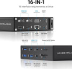 ACASIS USB C Docking Station Dual Monitor, 16-in-1 Laptpop Docking Station - Image 2