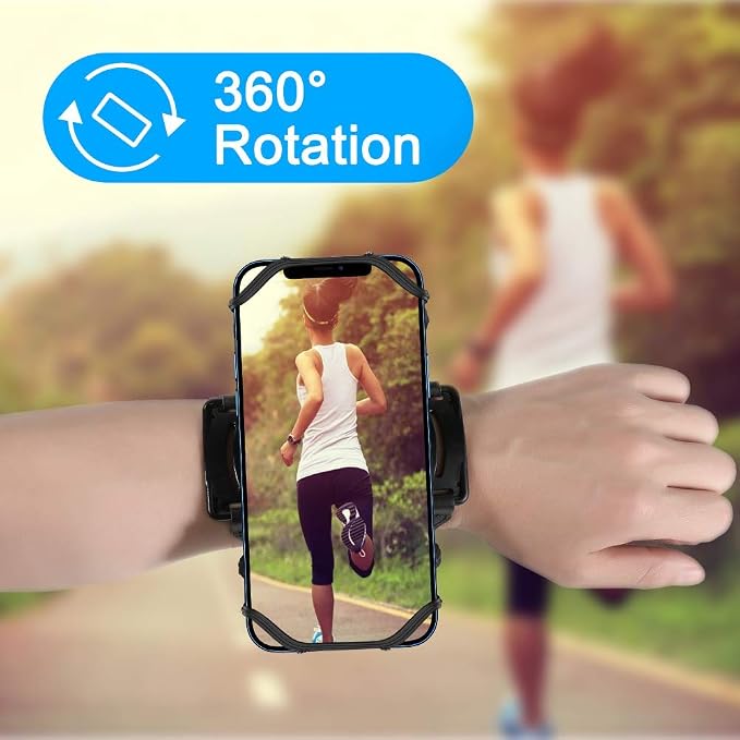VUP Wristband Phone Holder, 360° Rotatable Forearm Armband - Image 2