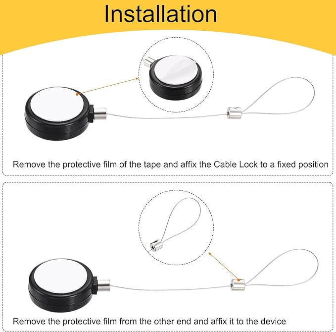 MECCANIXITY 1.8 ft Retractable Cable Lock - Image 6