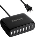 USB Charger Station, SUPERDANNY 8-Port Desktop Charging Station by SUPERDANNY
