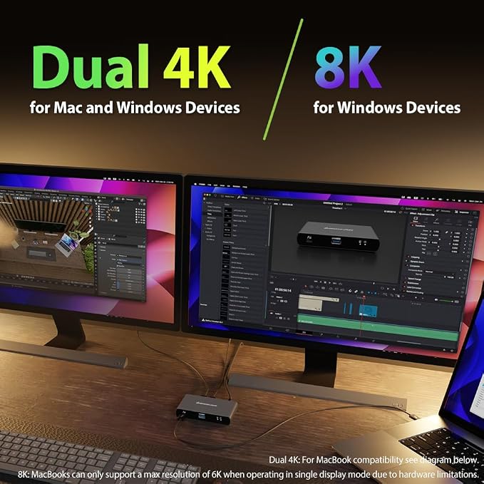 IOGEAR Quantum Thunderbolt 4 Mini Dock, Single 8K / Dual 4K Display, 40 Gbps - Image 4