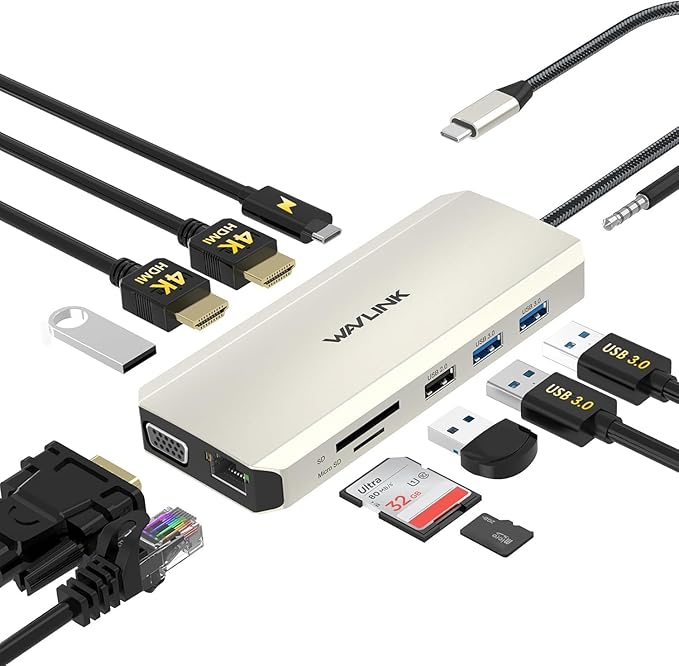 WAVLINK USB C Docking Station Dual Monitor by WAVLINK%C2%AE