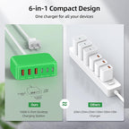 6 in 1 USB Charger, 50% Smaller Charging Station - Image 3