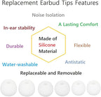 Earbud Tips Soft and Comfortable Headphone Ear Tips Ear Bud Replacement Pieces - Image 4