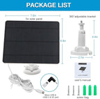 Solar Panel for Security Camera, 5W USB Solar Panel for Cameras DC 5V, Camera - Image 7